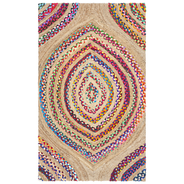 SAFAVIEH Cape Cod CAP605A Handwoven Natural / Multi Rug Image 6