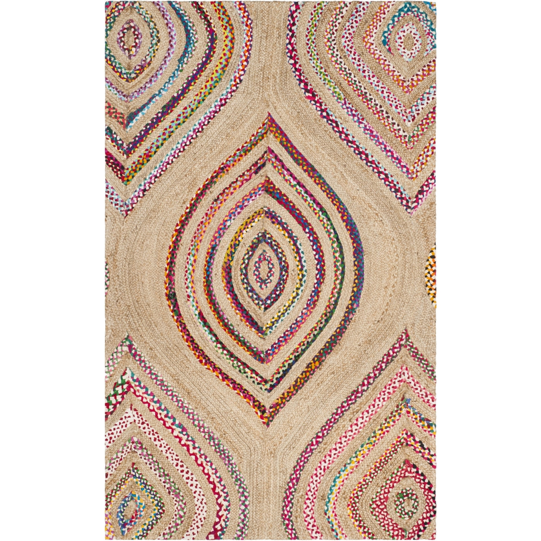 SAFAVIEH Cape Cod CAP605A Handwoven Natural / Multi Rug Image 7