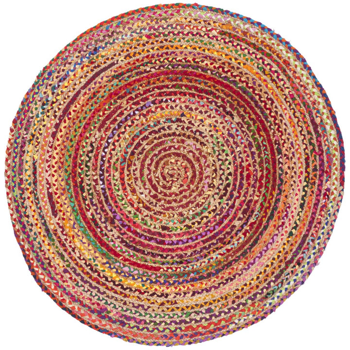 SAFAVIEH Cape Cod CAP702Q Handwoven Red / Multi Rug Image 1