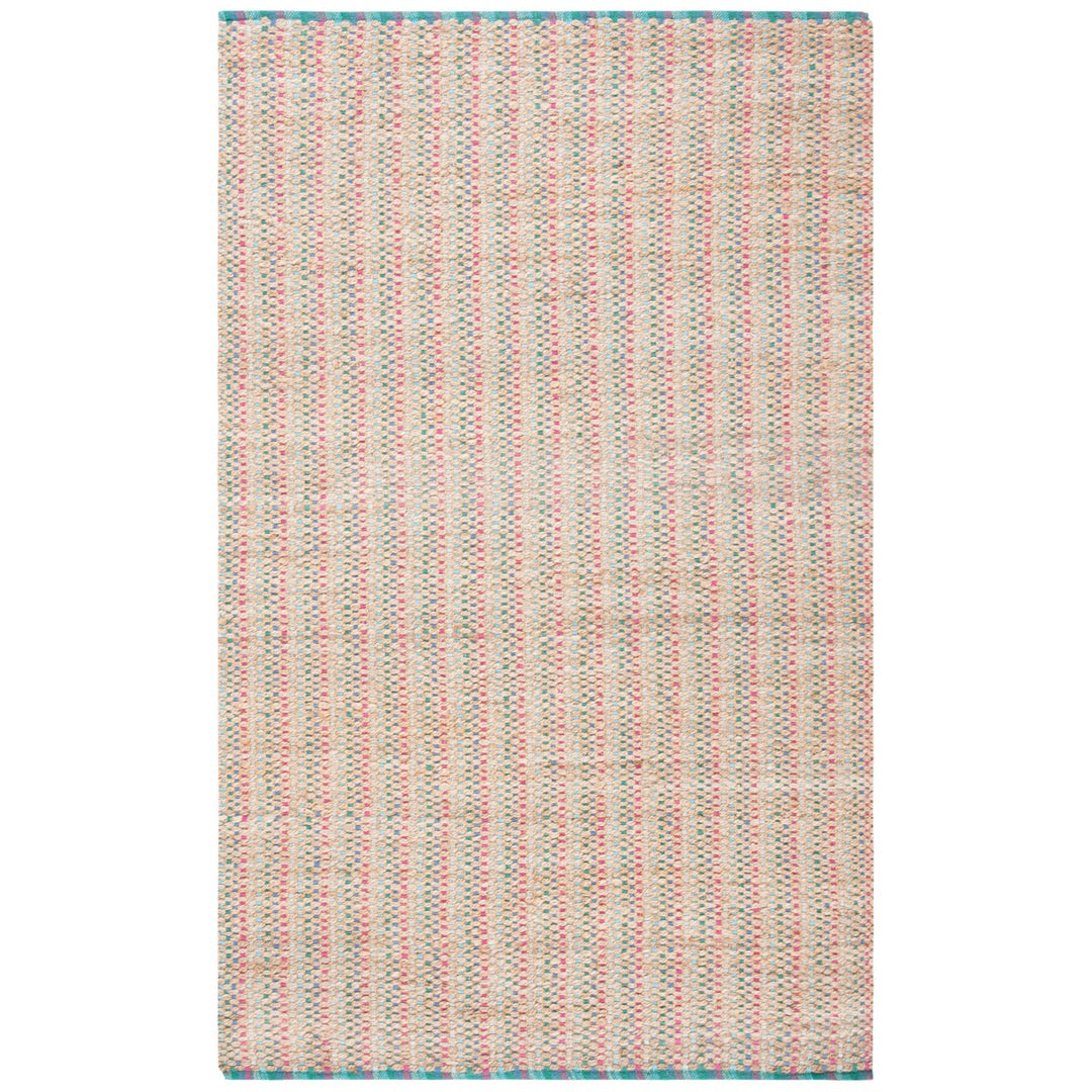 SAFAVIEH Cape Cod Collection CAP811B Handwoven Aqua Rug Image 1