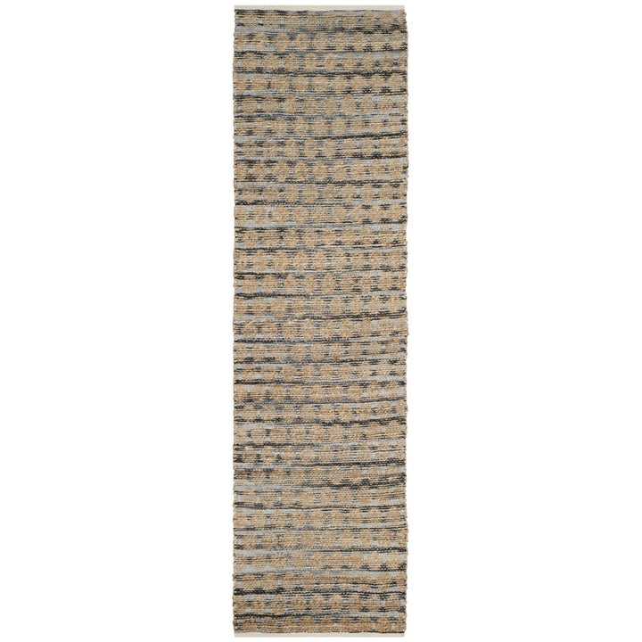 SAFAVIEH Cape Cod CAP820A Handwoven Black / Natural Rug Image 1