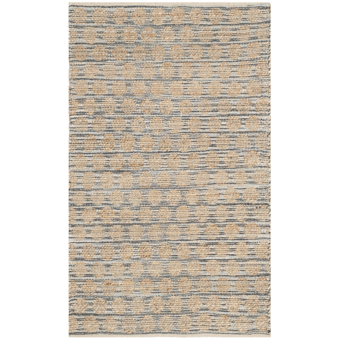 SAFAVIEH Cape Cod CAP820A Handwoven Black / Natural Rug Image 5