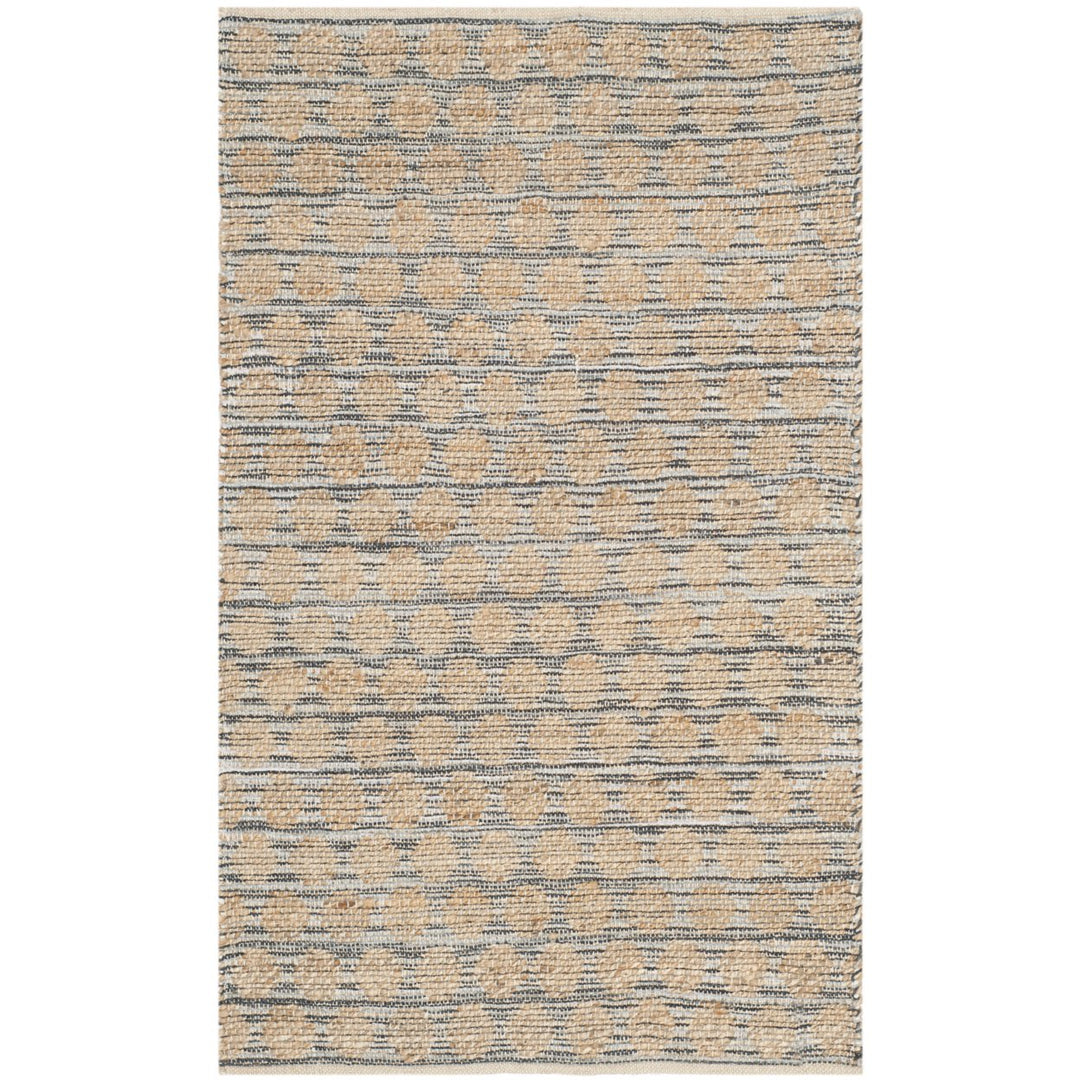 SAFAVIEH Cape Cod CAP820A Handwoven Black / Natural Rug Image 1