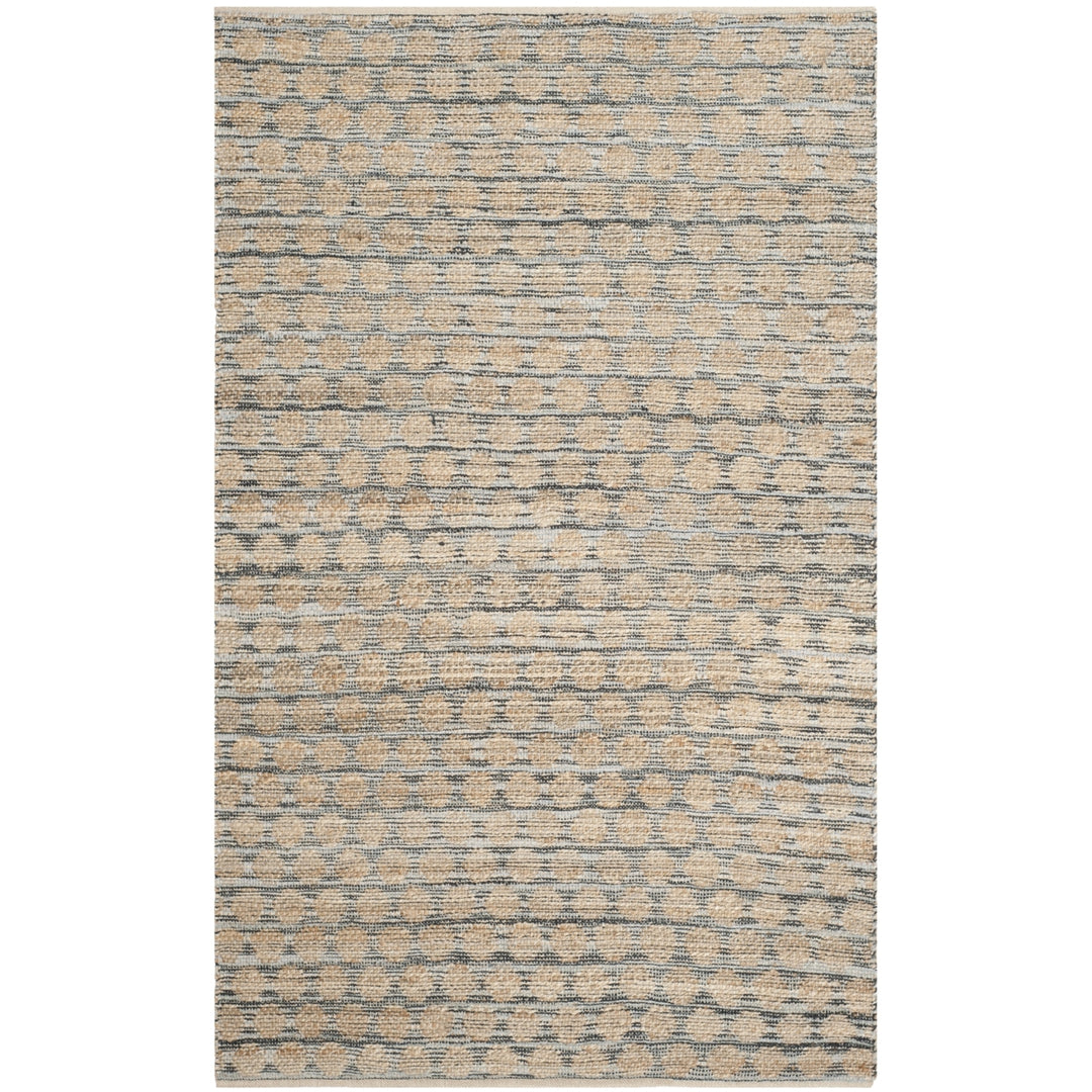 SAFAVIEH Cape Cod CAP820A Handwoven Black / Natural Rug Image 7