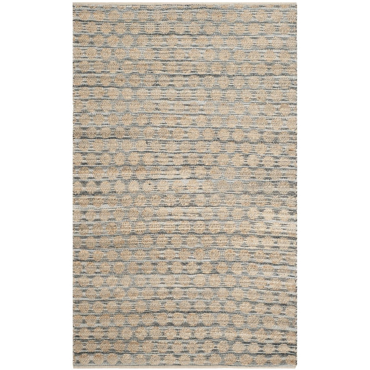 SAFAVIEH Cape Cod CAP820A Handwoven Black / Natural Rug Image 1