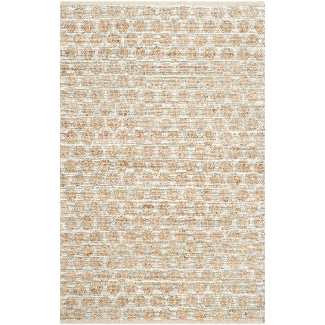 SAFAVIEH Cape Cod CAP820D Handwoven Grey / Natural Rug Image 1