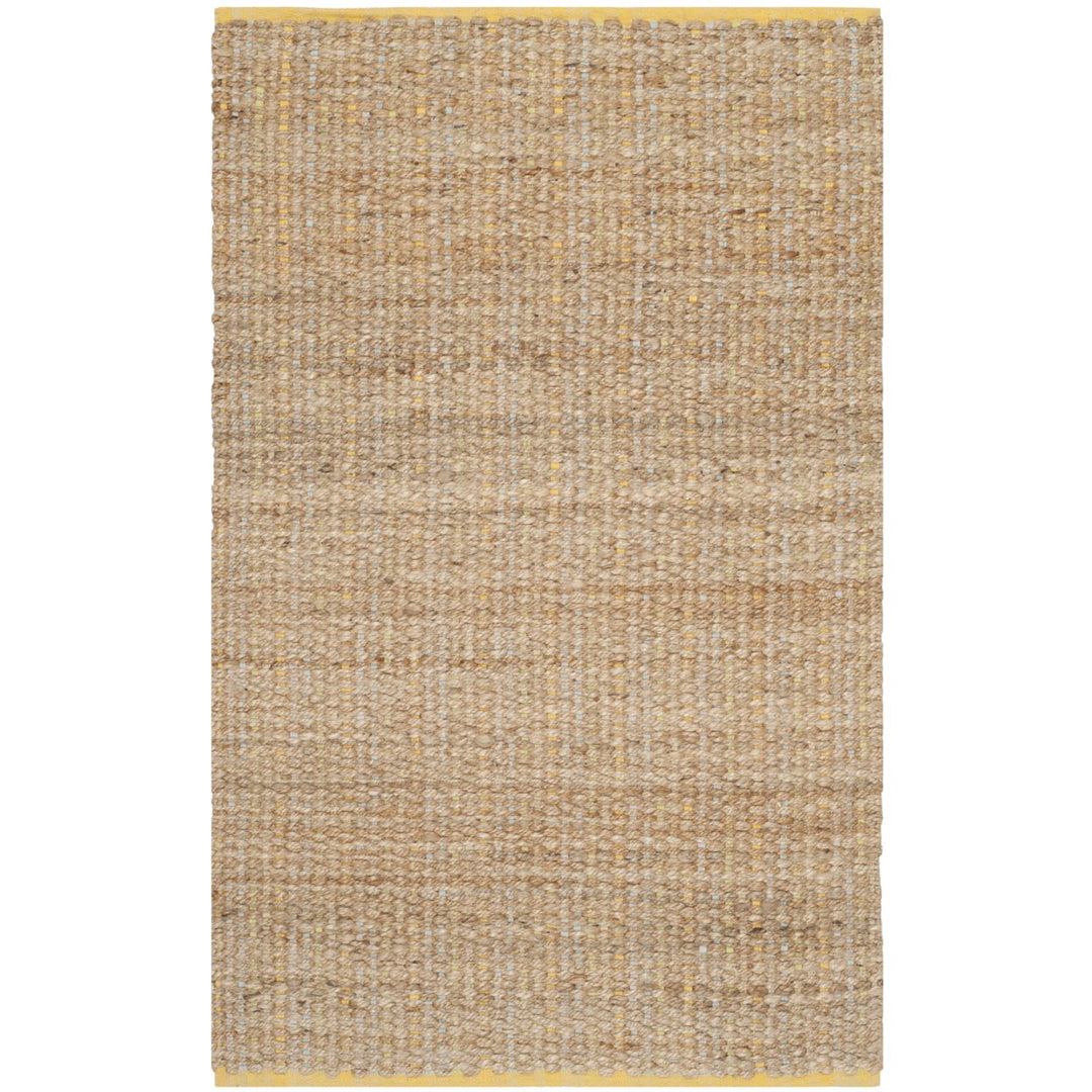 SAFAVIEH Cape Cod Collection CAP811A Handwoven Yellow Rug Image 1