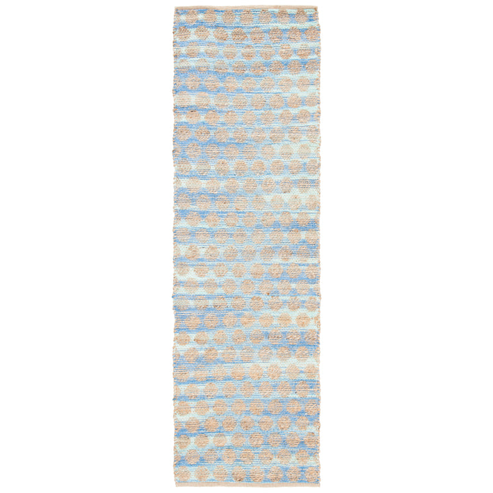 SAFAVIEH Cape Cod CAP820B Handwoven Blue / Natural Rug Image 3