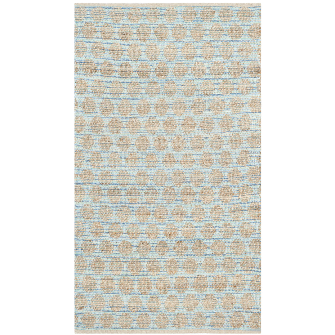 SAFAVIEH Cape Cod CAP820B Handwoven Blue / Natural Rug Image 7