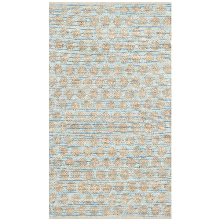 SAFAVIEH Cape Cod CAP820B Handwoven Blue / Natural Rug Image 7