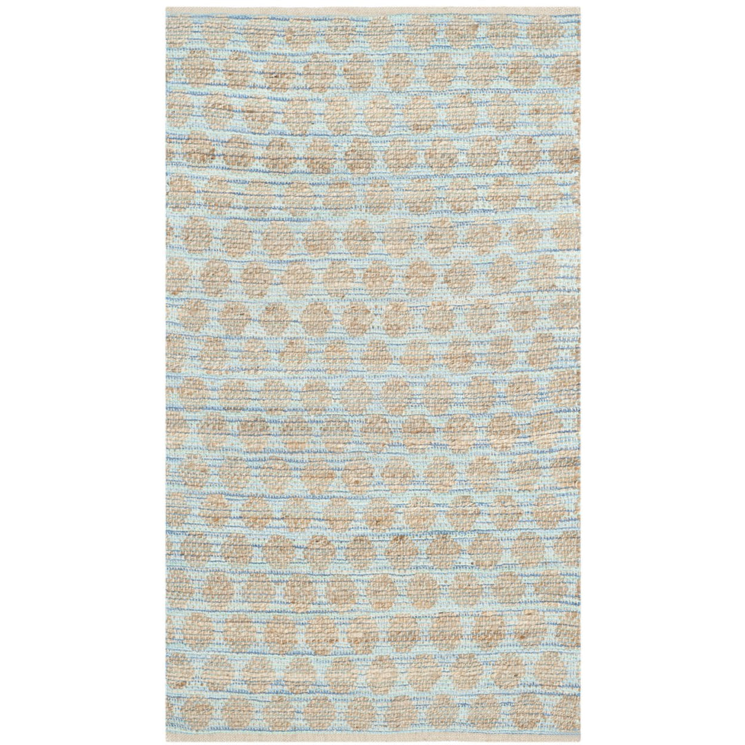 SAFAVIEH Cape Cod CAP820B Handwoven Blue / Natural Rug Image 1