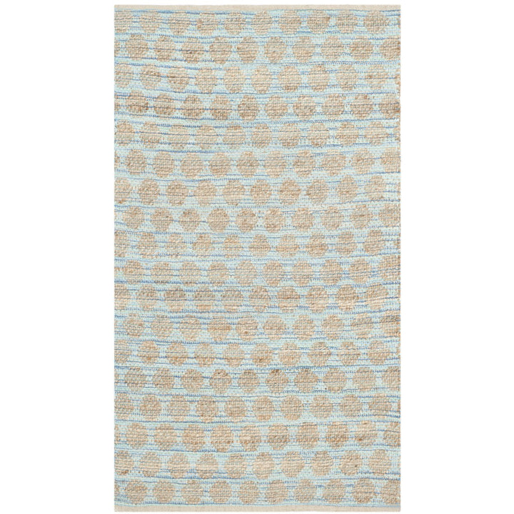 SAFAVIEH Cape Cod CAP820B Handwoven Blue / Natural Rug Image 1