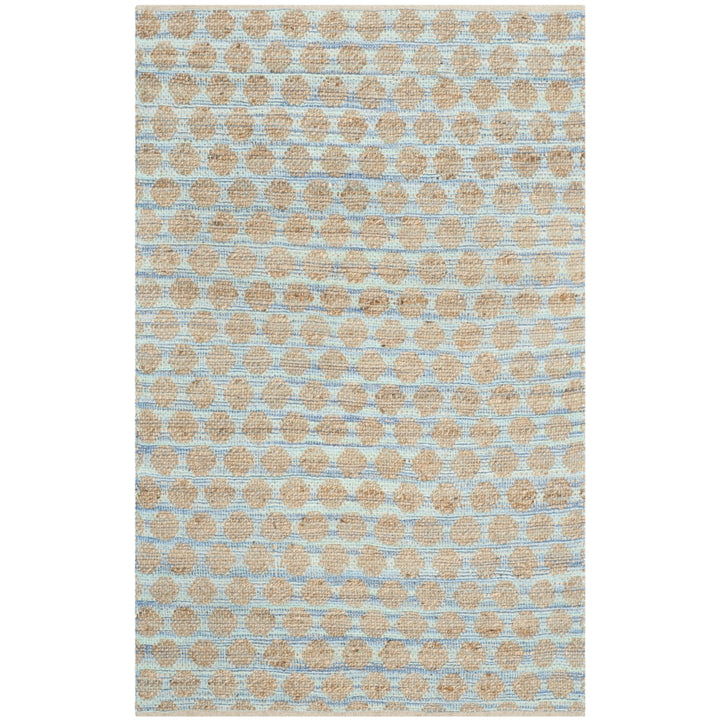 SAFAVIEH Cape Cod CAP820B Handwoven Blue / Natural Rug Image 1