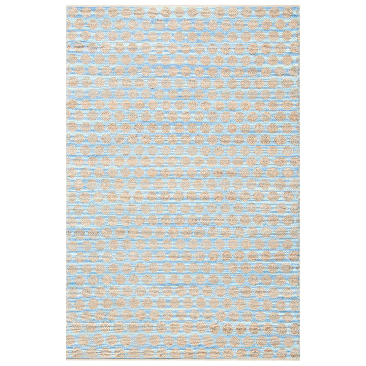 SAFAVIEH Cape Cod CAP820B Handwoven Blue / Natural Rug Image 1