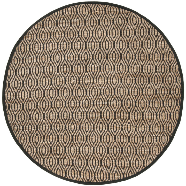 SAFAVIEH Cape Cod CAP822A Handwoven Black / Natural Rug Image 4