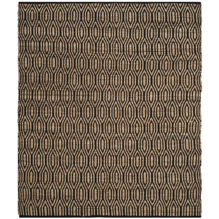 SAFAVIEH Cape Cod CAP822A Handwoven Black / Natural Rug Image 5