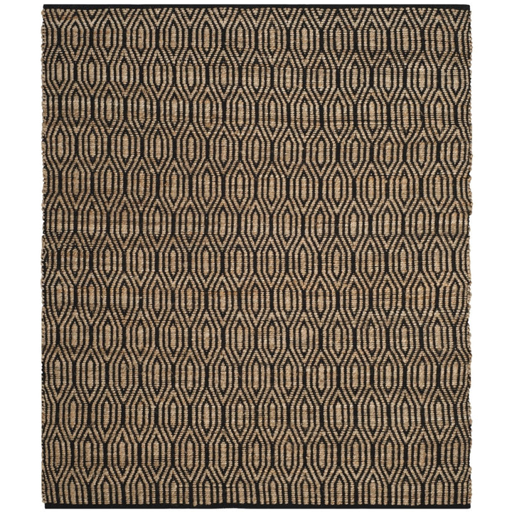 SAFAVIEH Cape Cod CAP822A Handwoven Black / Natural Rug Image 1