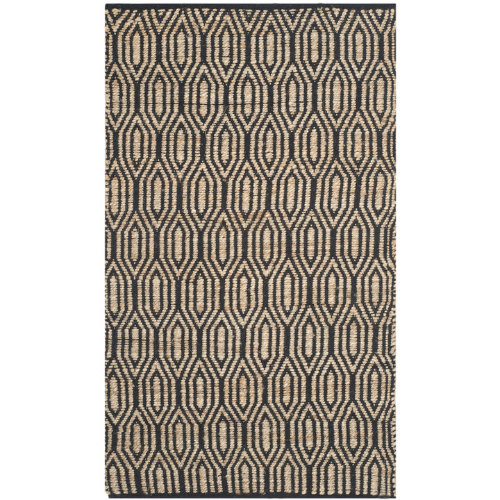 SAFAVIEH Cape Cod CAP822A Handwoven Black / Natural Rug Image 9