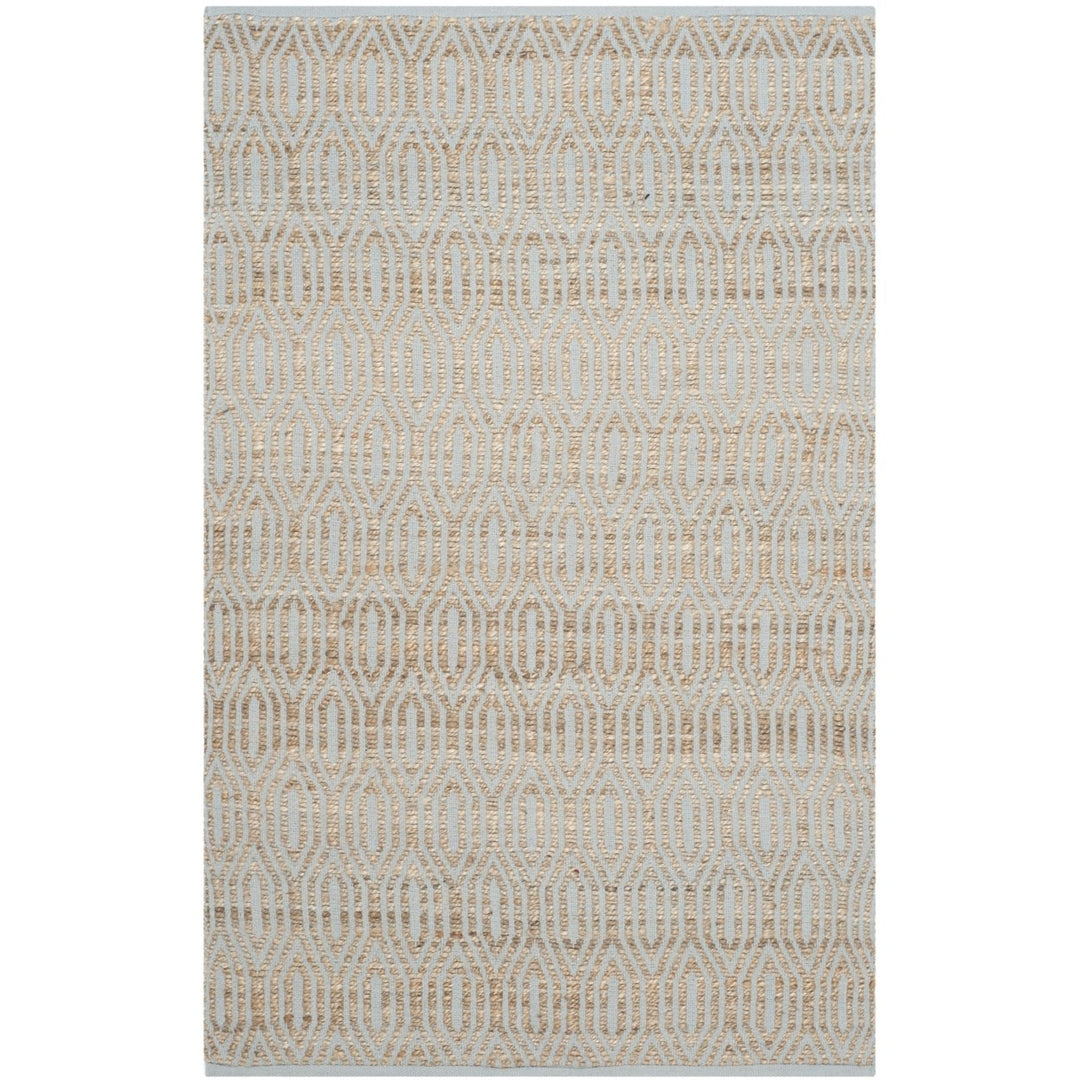 SAFAVIEH Cape Cod CAP822J Handwoven Silver / Natural Rug Image 1