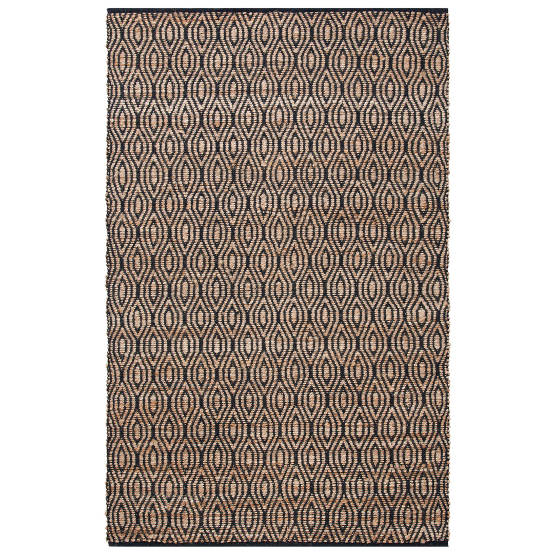 SAFAVIEH Cape Cod CAP822A Handwoven Black / Natural Rug Image 10