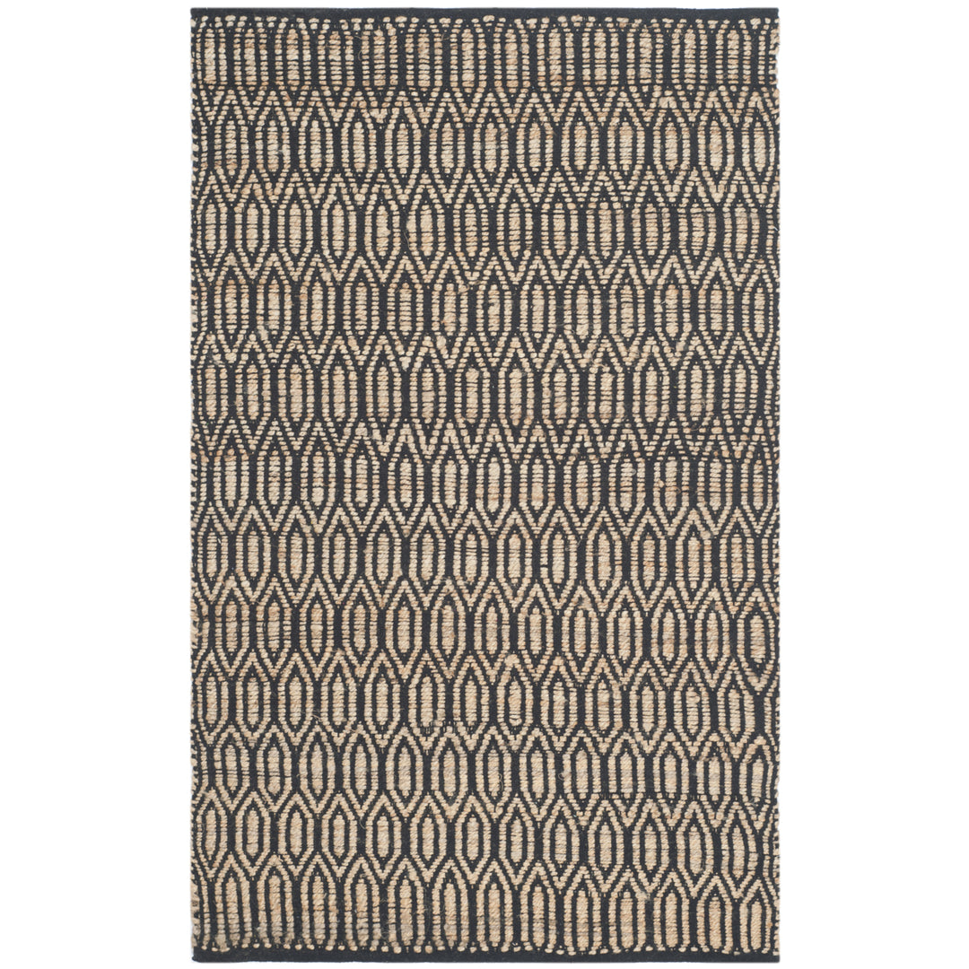 SAFAVIEH Cape Cod CAP822A Handwoven Black / Natural Rug Image 11