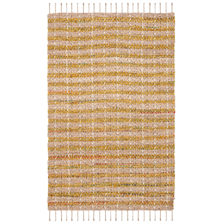 SAFAVIEH Cape Cod CAP844D Handwoven Gold / Natural Rug Image 1