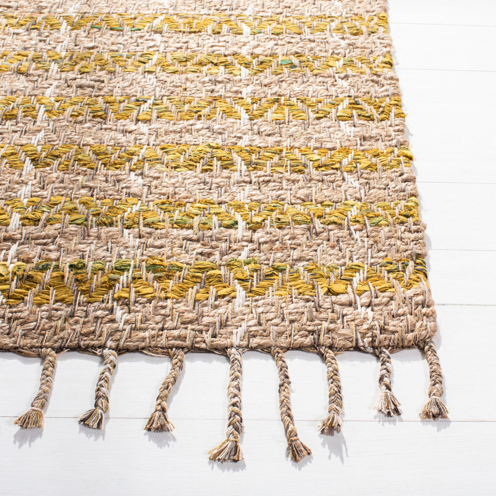 SAFAVIEH Cape Cod CAP844D Handwoven Gold / Natural Rug Image 2