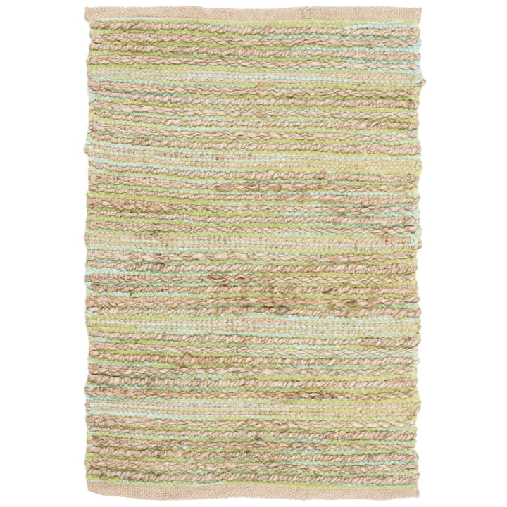 SAFAVIEH Cape Cod Collection CAP851C Handwoven Green Rug Image 1