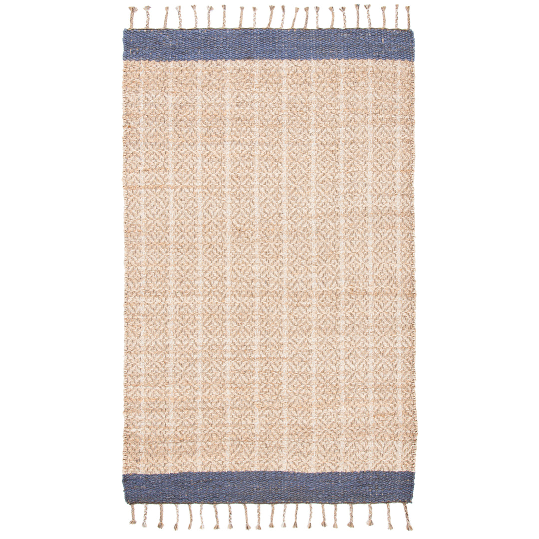 SAFAVIEH Cape Cod CAP846V Handwoven Natural / Purple Rug Image 1