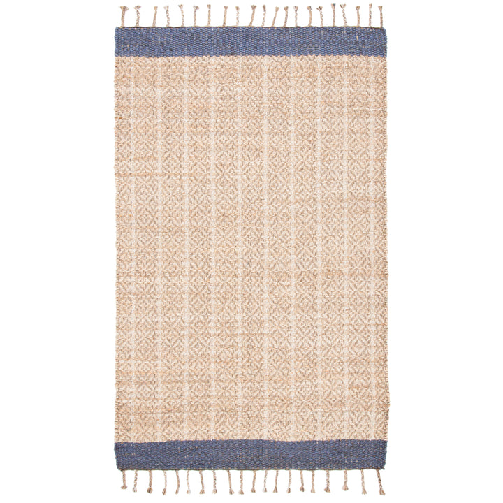 SAFAVIEH Cape Cod CAP846V Handwoven Natural / Purple Rug Image 1