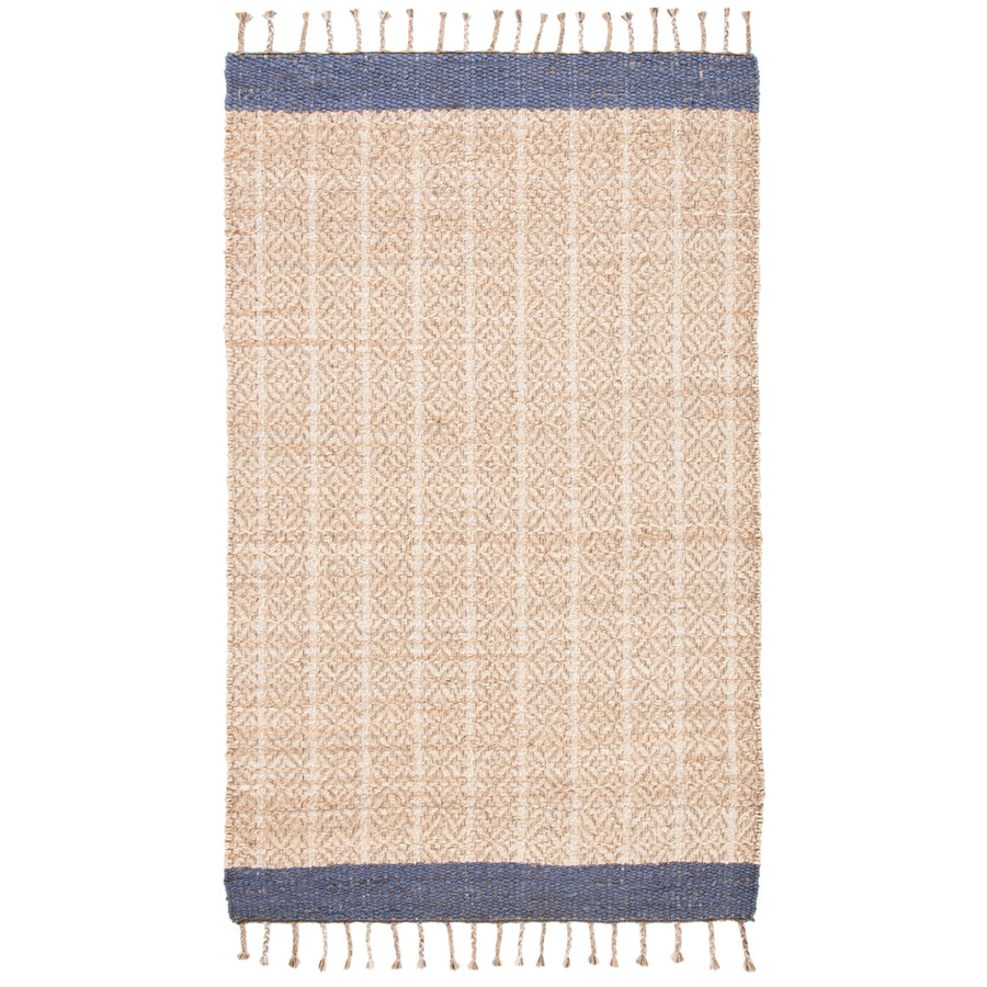 SAFAVIEH Cape Cod CAP846V Handwoven Natural / Purple Rug Image 1