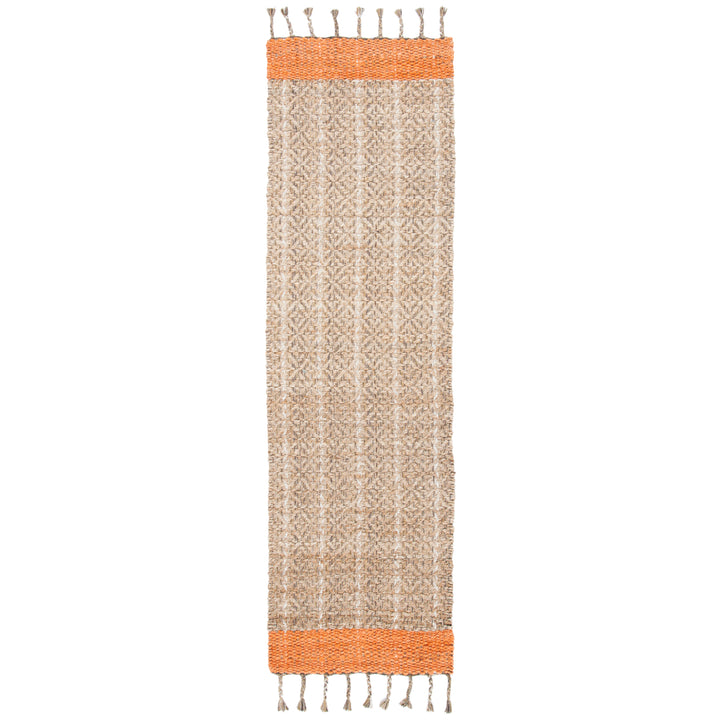 SAFAVIEH Cape Cod CAP846P Handwoven Orange / Natural Rug Image 3