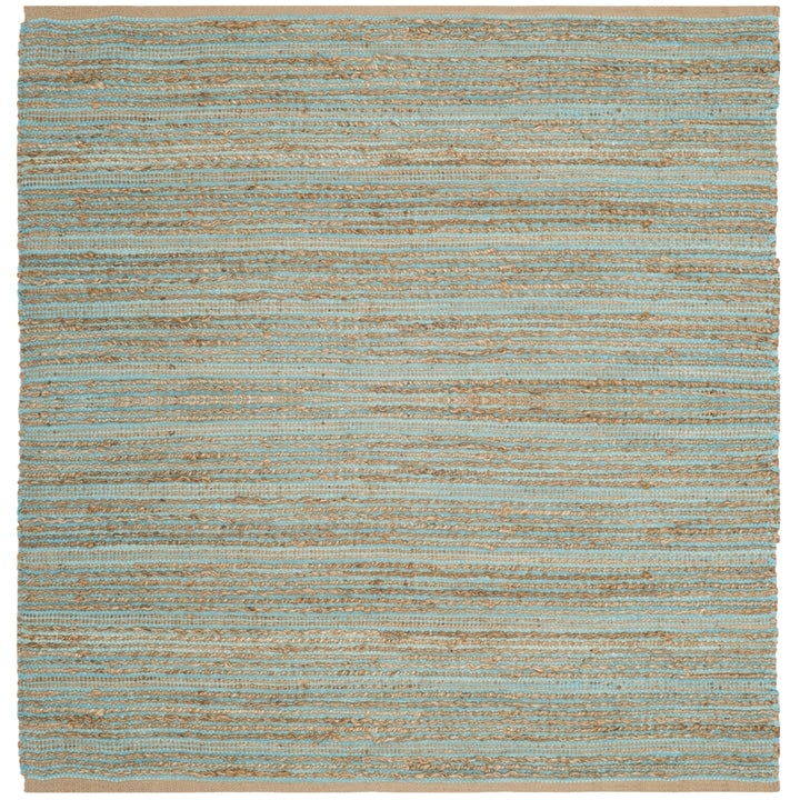 SAFAVIEH Cape Cod Collection CAP851D Handwoven Aqua Rug Image 4