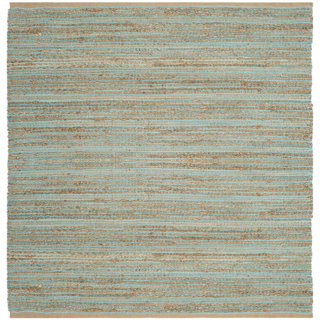 SAFAVIEH Cape Cod Collection CAP851D Handwoven Aqua Rug Image 1