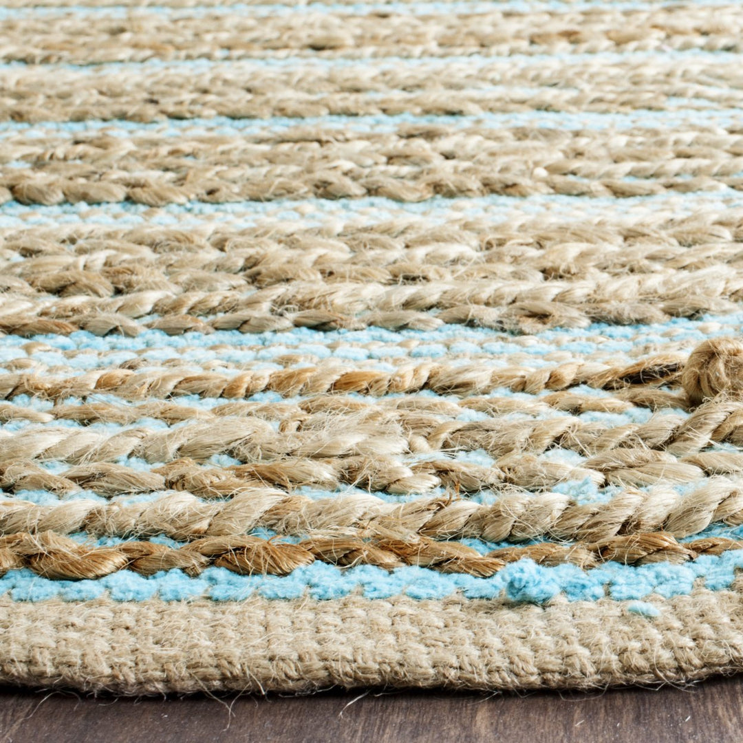 SAFAVIEH Cape Cod Collection CAP851D Handwoven Aqua Rug Image 5