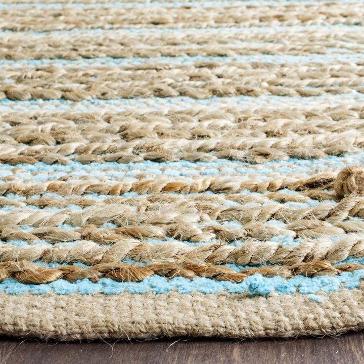 SAFAVIEH Cape Cod Collection CAP851D Handwoven Aqua Rug Image 5