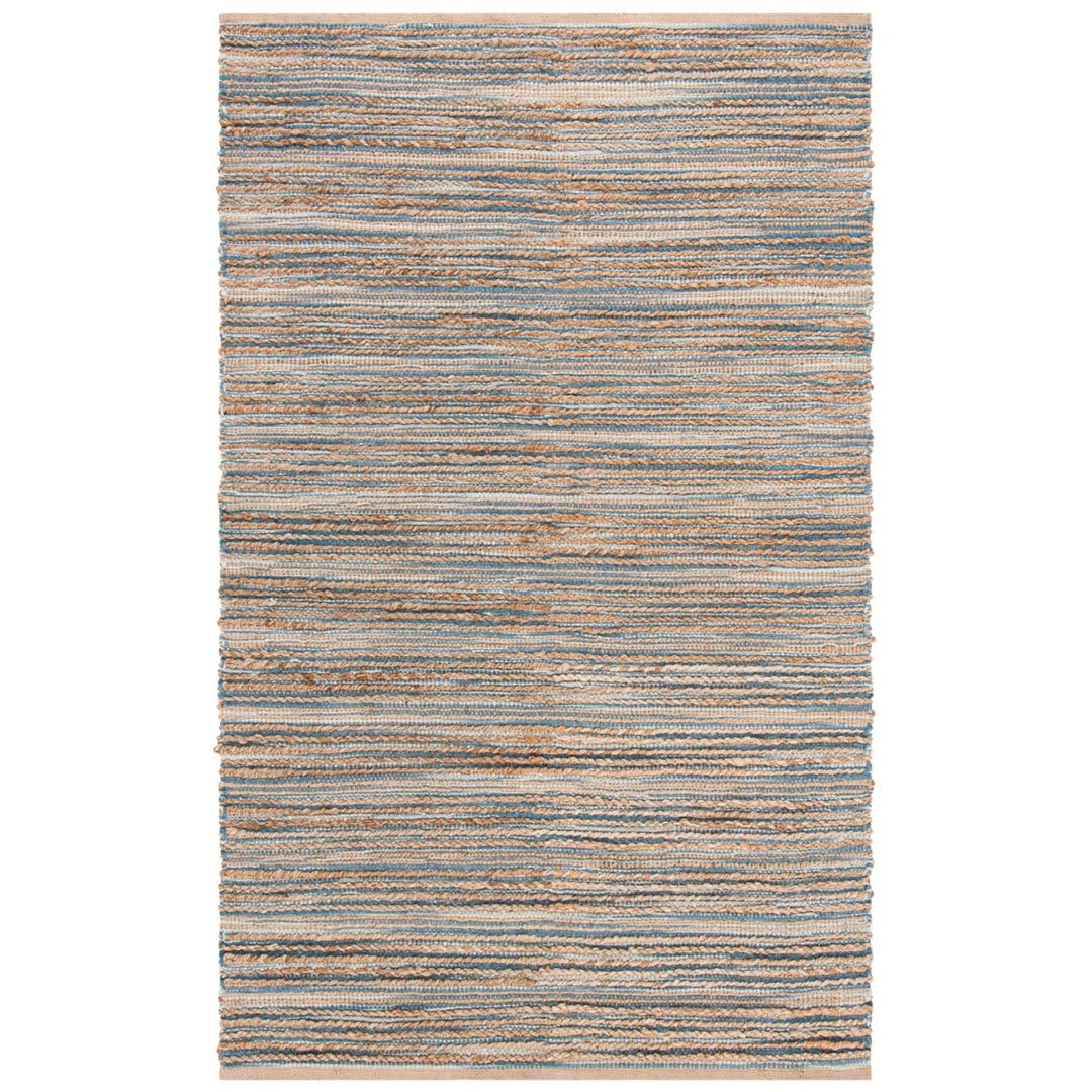 SAFAVIEH Cape Cod Collection CAP851B Handwoven Blue Rug Image 1