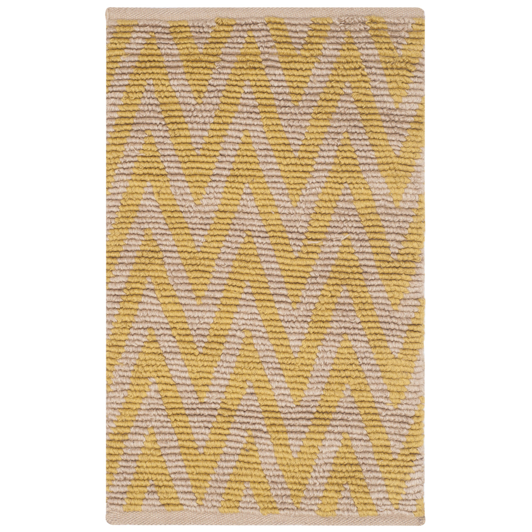 SAFAVIEH Cape Cod CAP863F Handwoven Natural / Yellow Rug Image 1