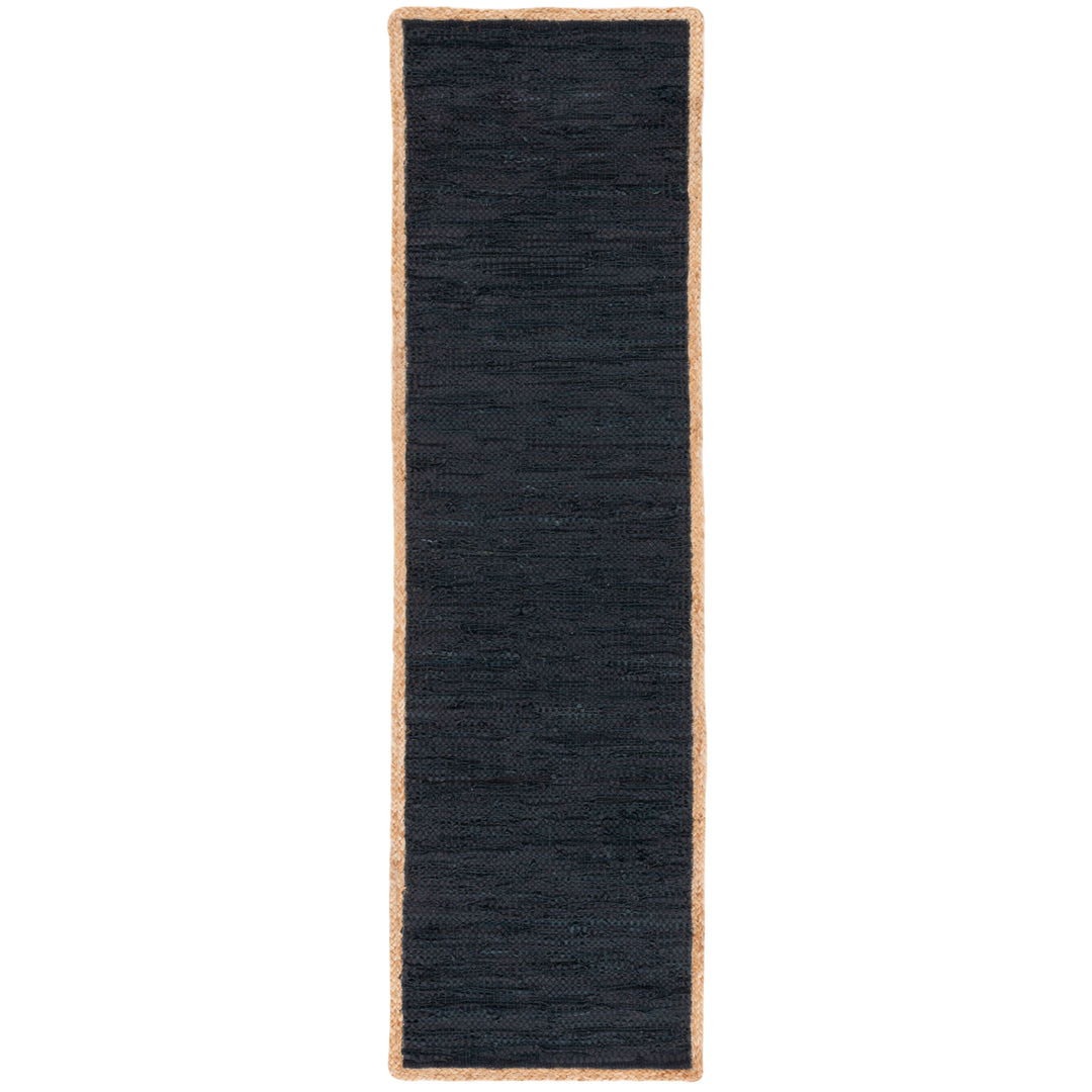 SAFAVIEH Cape Cod CAP901Z Handwoven Black / Natural Rug Image 3