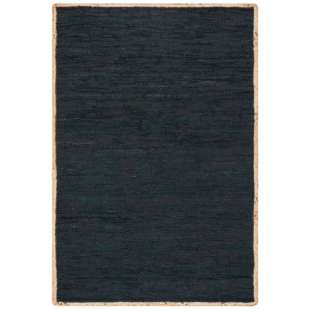 SAFAVIEH Cape Cod CAP901Z Handwoven Black / Natural Rug Image 7