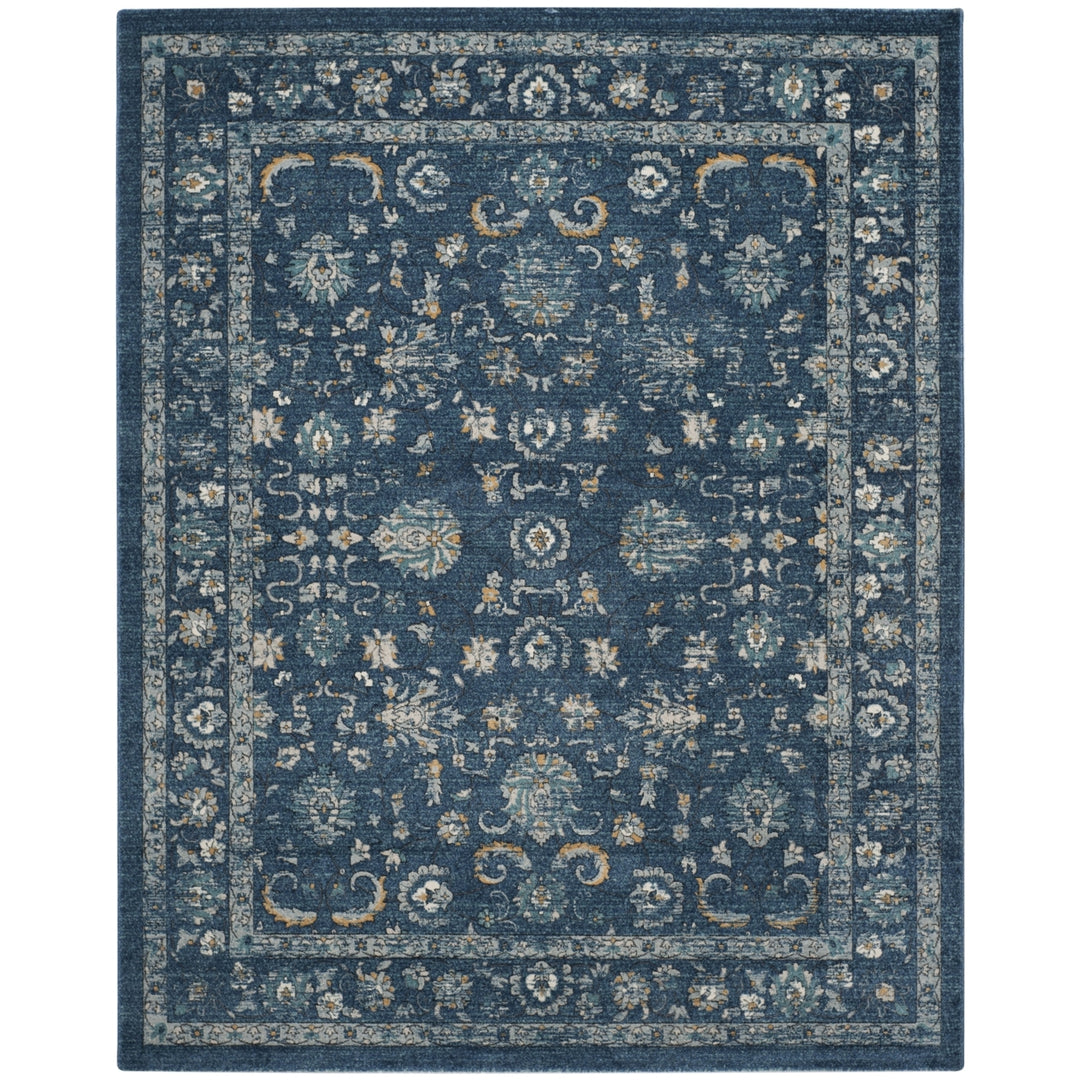 SAFAVIEH Carmel Collection CAR279G Navy / Beige Rug Image 1