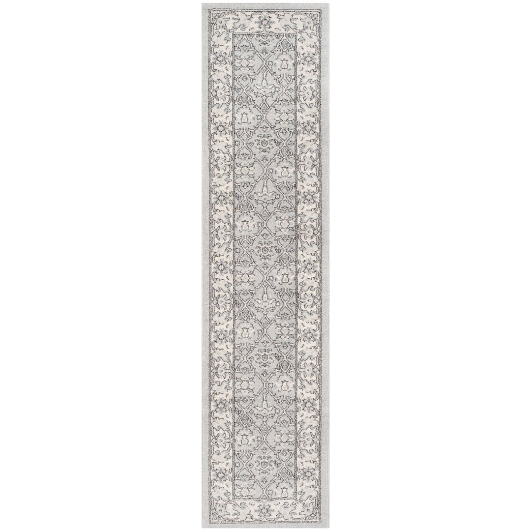 SAFAVIEH Carmel Collection CAR276C Light Blue / Ivory Rug Image 3