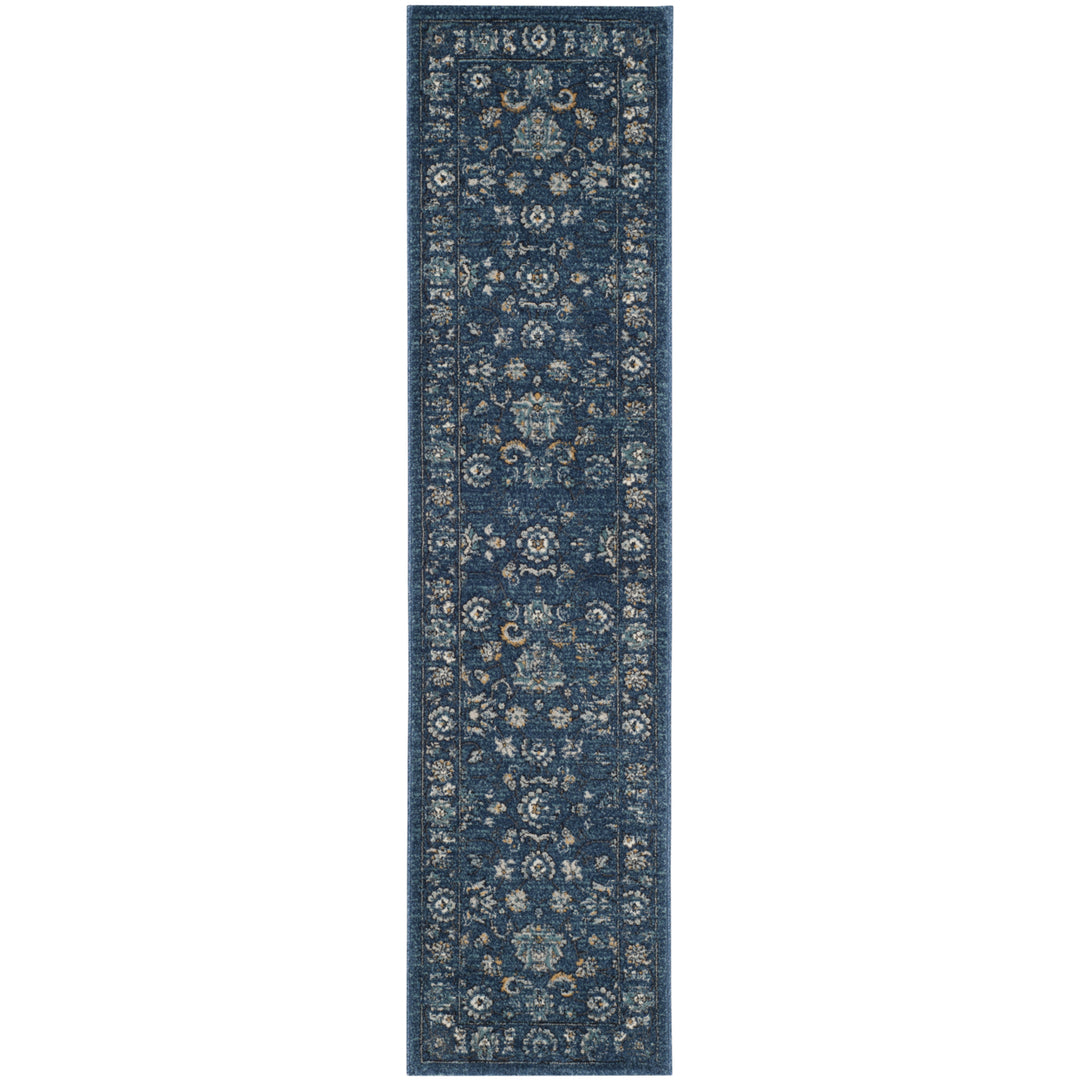 SAFAVIEH Carmel Collection CAR279G Navy / Beige Rug Image 3