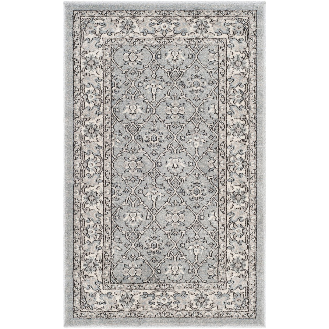 SAFAVIEH Carmel Collection CAR276C Light Blue / Ivory Rug Image 5