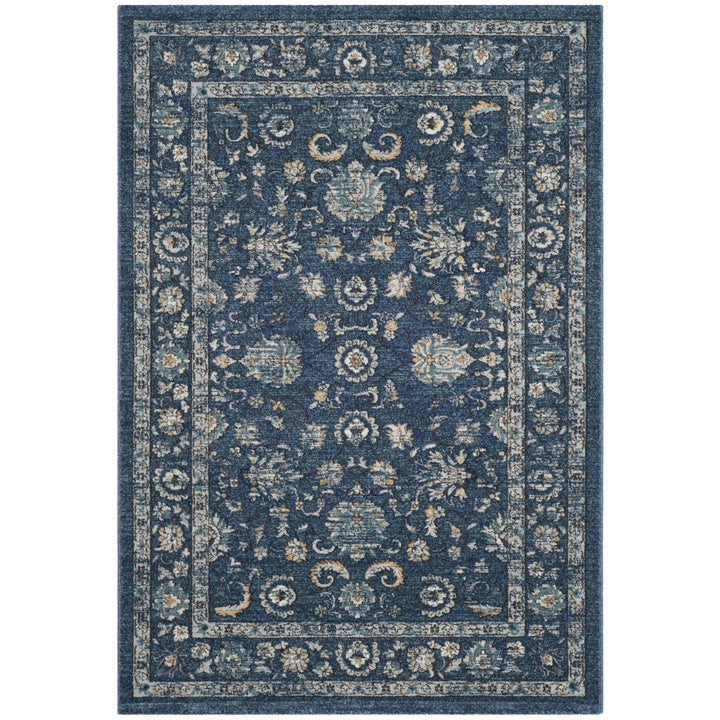 SAFAVIEH Carmel Collection CAR279G Navy / Beige Rug Image 5