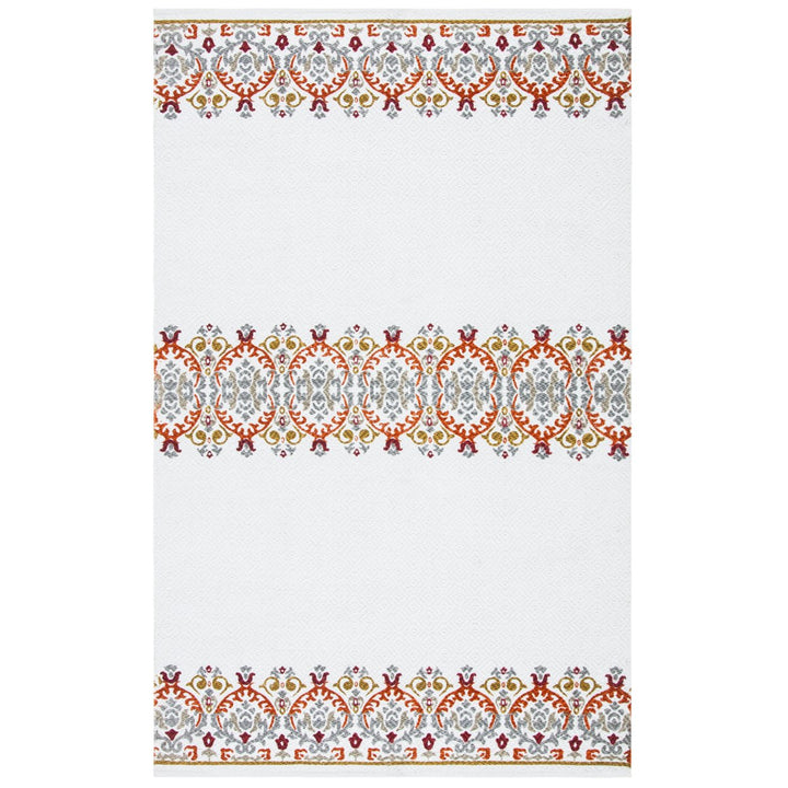 SAFAVIEH Cedar Brook CDR101Y Handmade Ivory / Green Rug Image 1