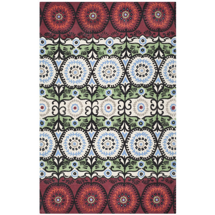 SAFAVIEH Cedar Brook CDR127A Handmade Ivory / Multi Rug Image 1