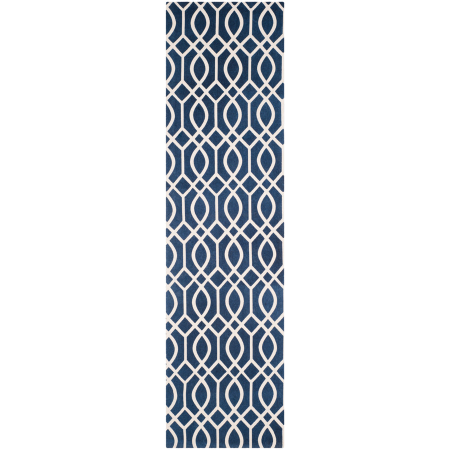 SAFAVIEH Cedar Brook CDR141D Handmade Navy / Ivory Rug Image 1