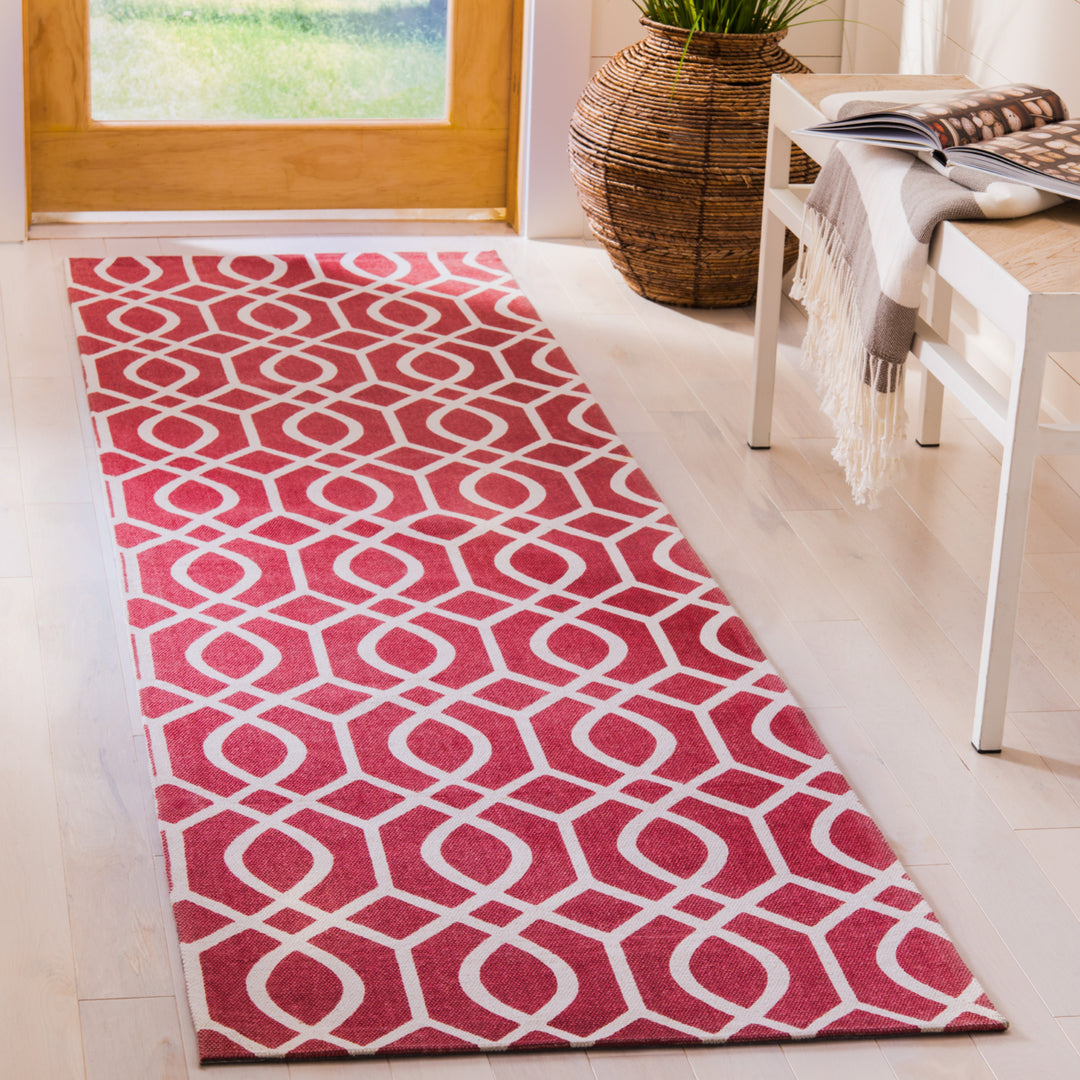 SAFAVIEH Cedar Brook CDR141G Handmade Coral / Ivory Rug Image 2