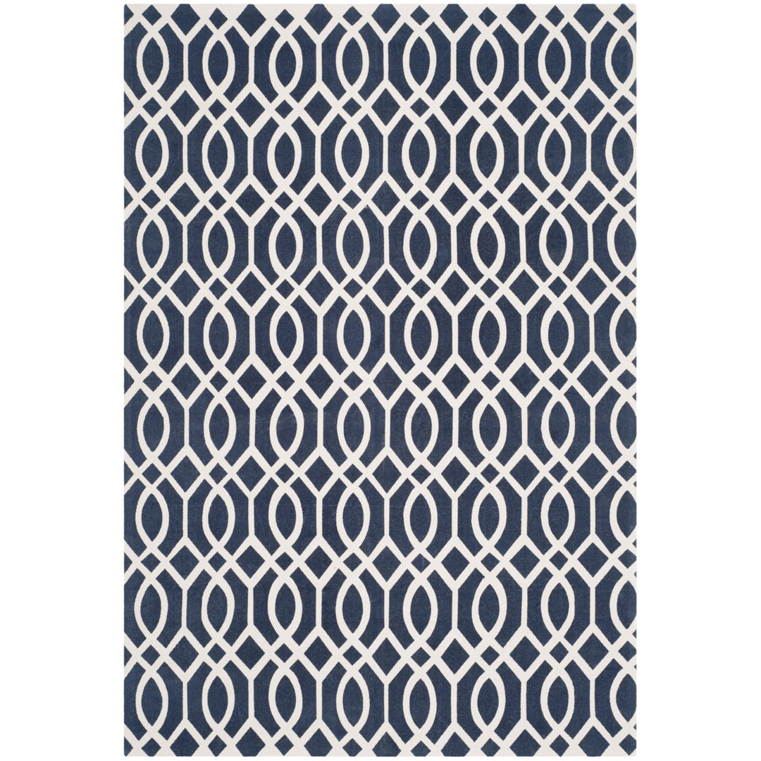 SAFAVIEH Cedar Brook CDR141D Handmade Navy / Ivory Rug Image 9